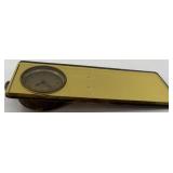 Vintage Lot of 2 Standard Mirror and New Haven Dashboard Clocks