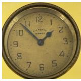 Vintage Lot of 2 Standard Mirror and New Haven Dashboard Clocks