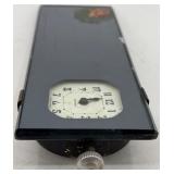 Vintage Lot of 2 Standard Mirror and New Haven Dashboard Clocks