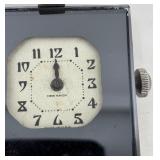 Vintage Lot of 2 Standard Mirror and New Haven Dashboard Clocks