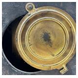 Antique Mantel Clock with Roman Numerals and Ornate Columns