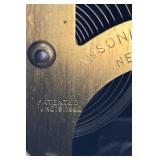 Antique Mantel Clock with Roman Numerals and Ornate Columns