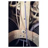 Antique Mantel Clock with Roman Numerals and Ornate Columns