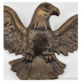 Vintage Brass American Eagle Wall Plaque