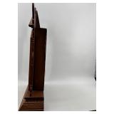 Antique Waterbury Mantel Clock with Ornate Wood Case and Key