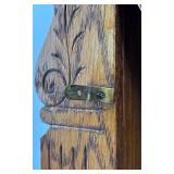 Antique Waterbury Mantel Clock with Ornate Wood Case and Key