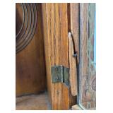 Antique Waterbury Mantel Clock with Ornate Wood Case and Key