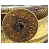 Vintage Wall Clock & Glass Oil Lamp Set