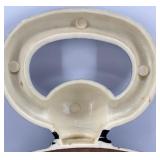 Vintage Wall Clock & Glass Oil Lamp Set