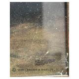 Vintage 1946 Brown & Bigelow Parrot and Floral Art Print