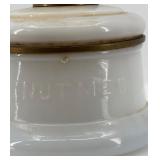 Collection of Vintage Oil Lamps and Green Cast Rooster Decor