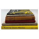 Collection of 6 Watch and Clock Repair Books Including Fried and Kelly