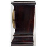 Antique Mantel Clock, Ceramic Bowls, and Ceramic Oil Lamp Set