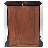 Antique Mantel Clock, Ceramic Bowls, and Ceramic Oil Lamp Set