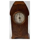 Lot of 3 Vintage Miniature Mantel Clocks and 1 Miniature Regulator Clock