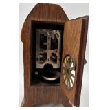 Lot of 3 Vintage Miniature Mantel Clocks and 1 Miniature Regulator Clock