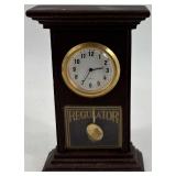 Lot of 3 Vintage Miniature Mantel Clocks and 1 Miniature Regulator Clock