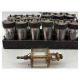 Antique Wet Cell Battery Bank with Brass Oiler