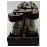 Antique Wet Cell Battery Bank with Brass Oiler