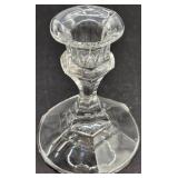 Vintage Clear Glass Candlestick Holders Assorted Styles