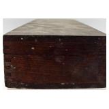 Hinsdale Manufacturing Co. Socket Wrench Set No. 124 in Wooden Box