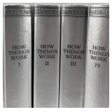 How Things Work 4-Volume Illustrated Book Set Silver Hardcovers