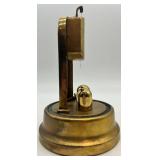 Lot of 2 Vintage Anniversary Dome Clocks Schatz & Leitz Brass Germany