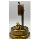 Lot of 2 Vintage Anniversary Dome Clocks Schatz & Leitz Brass Germany