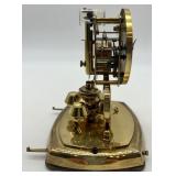 Lot of 2 Vintage Anniversary Dome Clocks Schatz & Leitz Brass Germany