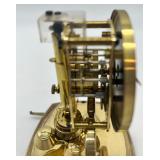 Lot of 2 Vintage Anniversary Dome Clocks Schatz & Leitz Brass Germany