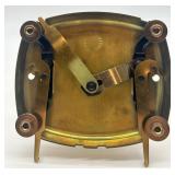 Lot of 2 Vintage Anniversary Dome Clocks Schatz & Leitz Brass Germany