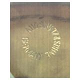 Lot of 2 Vintage Anniversary Dome Clocks Schatz & Leitz Brass Germany