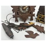 Vintage Black Forest Cuckoo Clock with Parts and Weights
