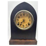 Lot of 3 Antique Mantel Clocks including Ingraham Gothic-Style Wooden Clocks FOR PARTS OR REPAIR