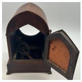 Lot of 3 Antique Mantel Clocks including Ingraham Gothic-Style Wooden Clocks FOR PARTS OR REPAIR