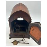 Lot of 3 Antique Mantel Clocks including Ingraham Gothic-Style Wooden Clocks FOR PARTS OR REPAIR