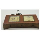 Vintage and Antique Clock Collection with Wooden Cases and Spare Clock Faces FOR PARTS OR REPAIR