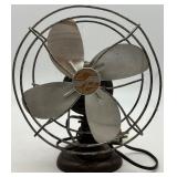 Lot of 2 Vintage Desk Fans - Cool Spot and Le John Metal Blade