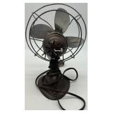 Lot of 2 Vintage Desk Fans - Cool Spot and Le John Metal Blade