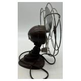 Lot of 2 Vintage Desk Fans - Cool Spot and Le John Metal Blade