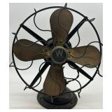 Collection of 3 Antique Electric Desk Fans Westinghouse and Peerless FOR PARTS OR REPAIR