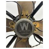 Collection of 3 Antique Electric Desk Fans Westinghouse and Peerless FOR PARTS OR REPAIR