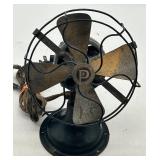 Collection of 3 Antique Electric Desk Fans Westinghouse and Peerless FOR PARTS OR REPAIR