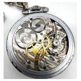 Hamilton G.C.T. AN5740 Military Pocket Watch with Chain