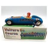 Schylling Aerodrome Airport Control Tower and Wind-Up Lotus Race Car Tin Toys