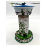 Schylling Aerodrome Airport Control Tower and Wind-Up Lotus Race Car Tin Toys