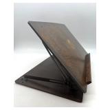 Vintage Mitchell Moulding Co. Adjustable Wooden Lap Table with Floral Accent