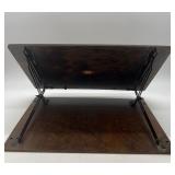 Vintage Mitchell Moulding Co. Adjustable Wooden Lap Table with Floral Accent