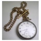 Lot of 3 Antique Pocket Watches with Chains Including Ingersoll and Waltham