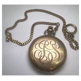 Lot of 3 Antique Pocket Watches with Chains Including Ingersoll and Waltham